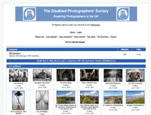 Tablet Screenshot of disabledphotographers.com